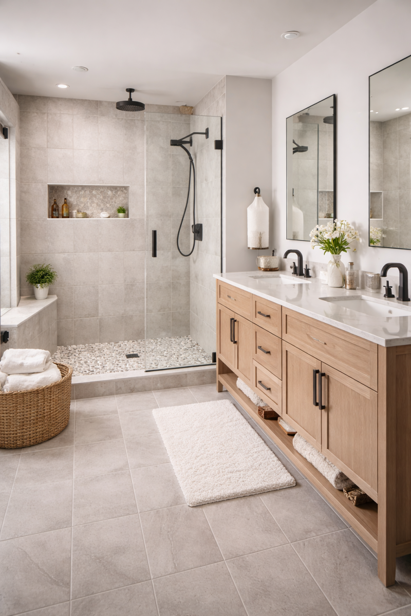 Bathroom Tile That Adds Style and Strength in Western Massachusetts